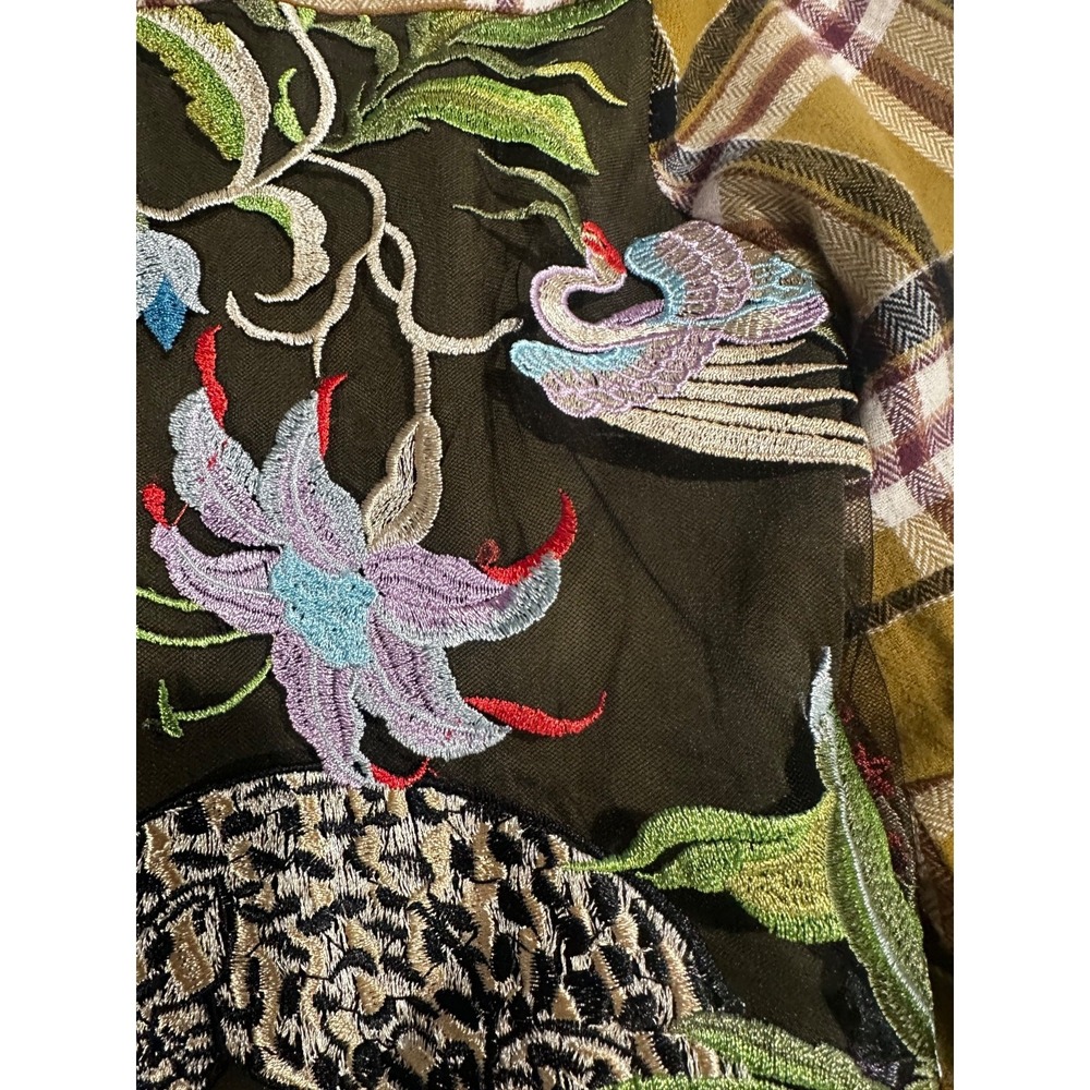 Aratta Silent Journey embroidered flannel shirt, flared sleeves - Picture 7 of 9